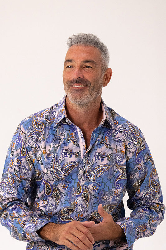 WALKDEN Long Sleeve Shirt Sky